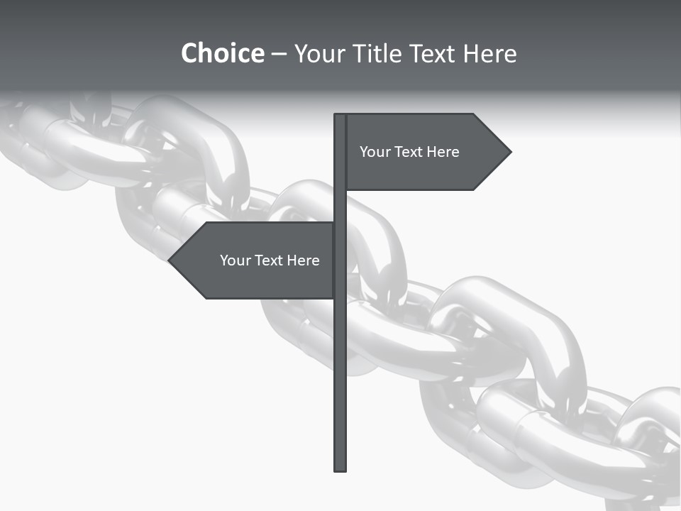 Shiny Chain Damaged PowerPoint Template