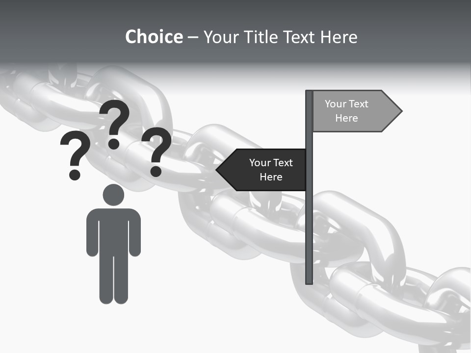 Shiny Chain Damaged PowerPoint Template