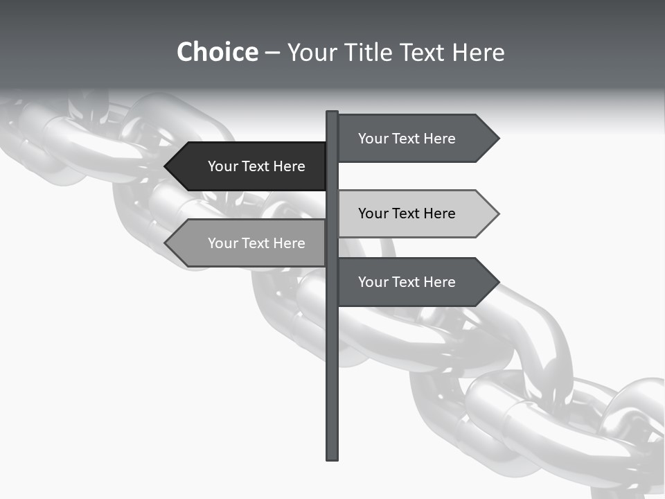 Shiny Chain Damaged PowerPoint Template