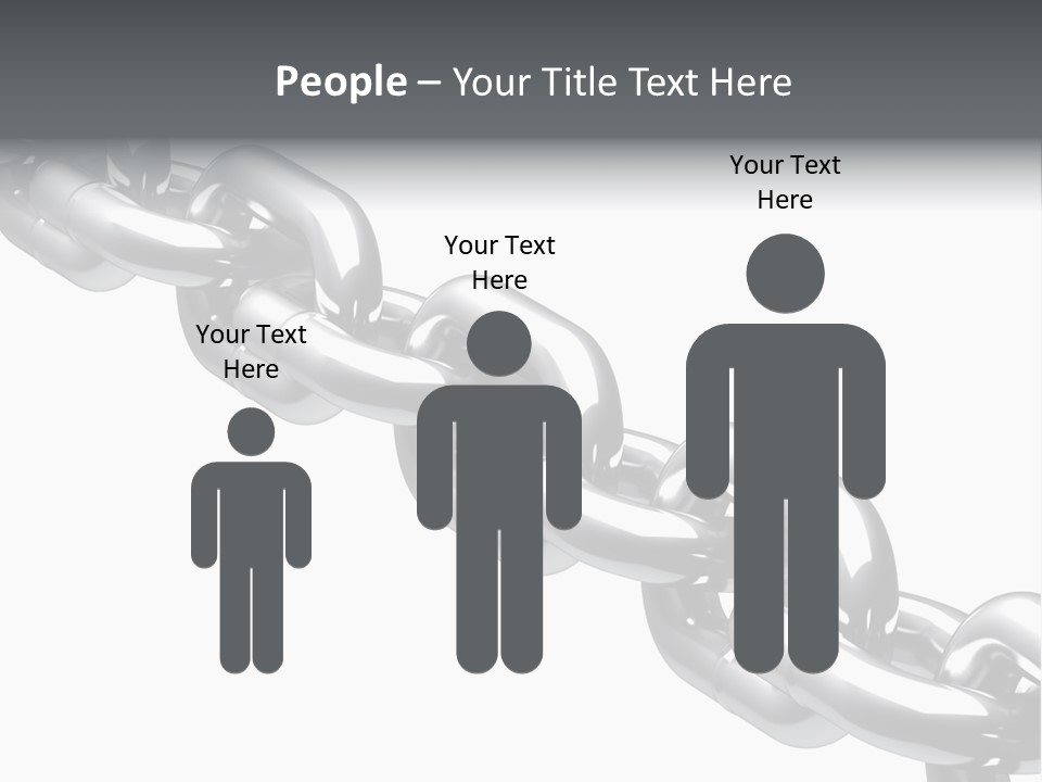 Shiny Chain Damaged PowerPoint Template