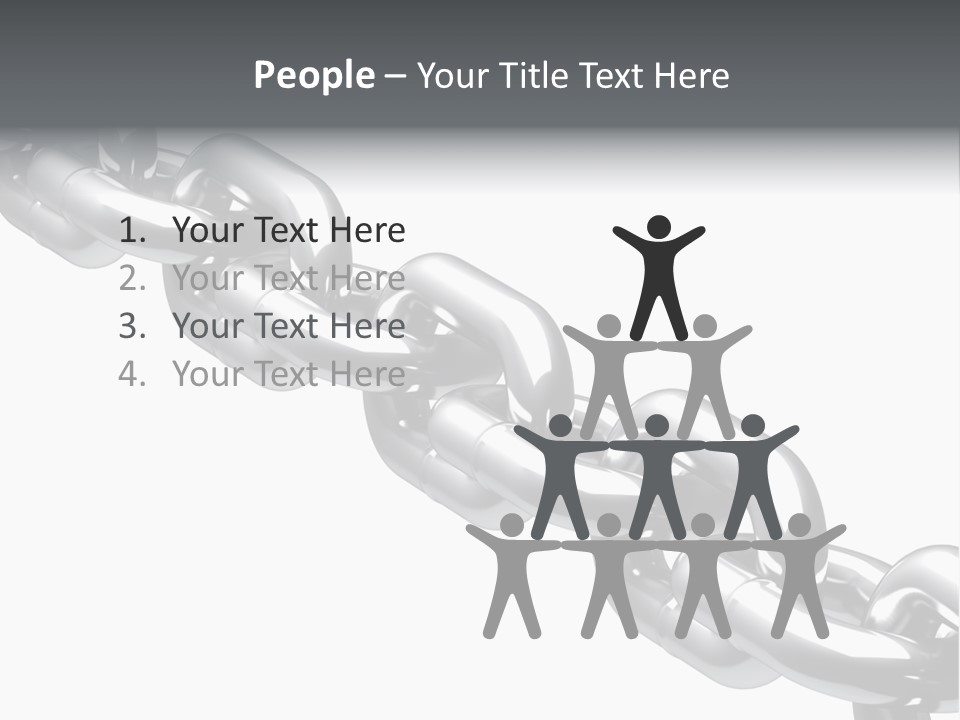 Shiny Chain Damaged PowerPoint Template