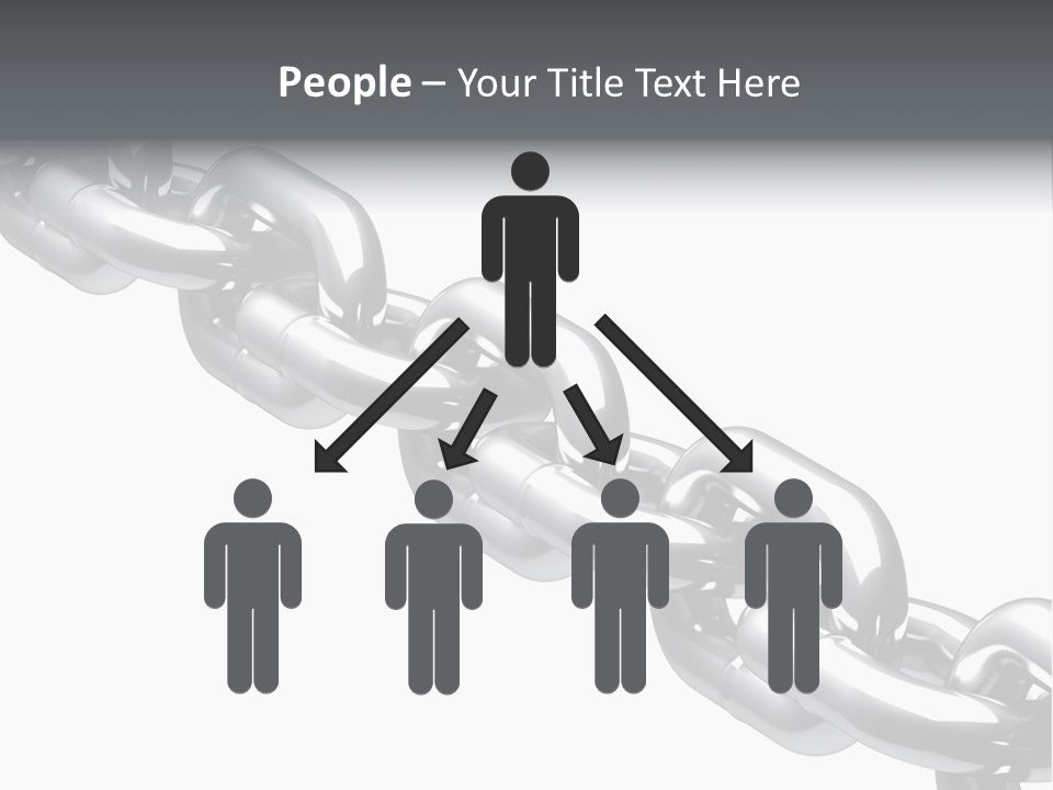 Shiny Chain Damaged PowerPoint Template