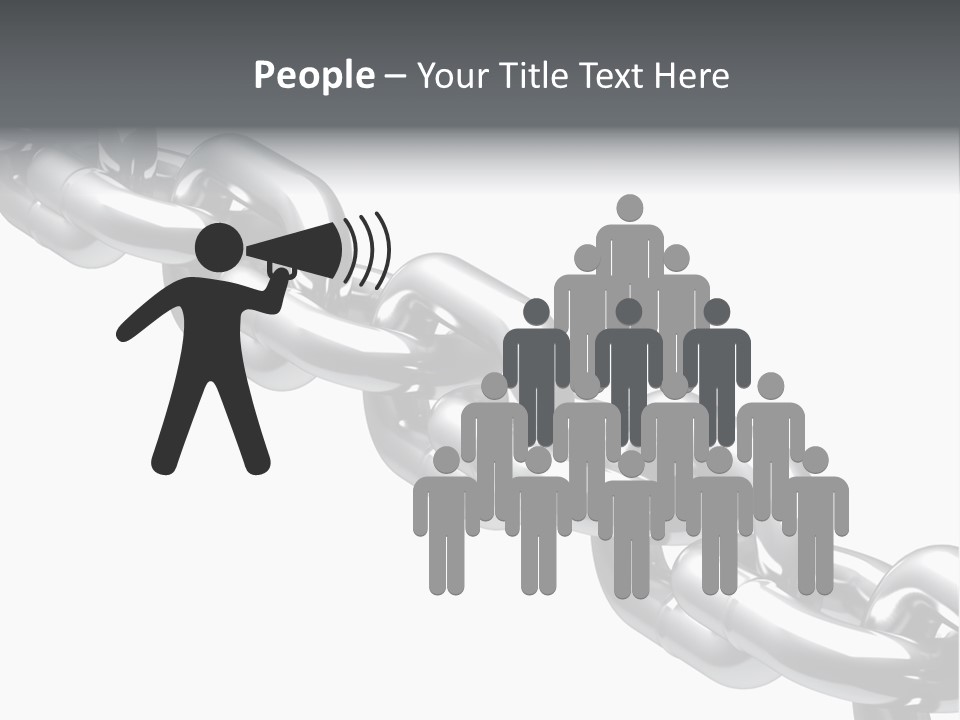 Shiny Chain Damaged PowerPoint Template