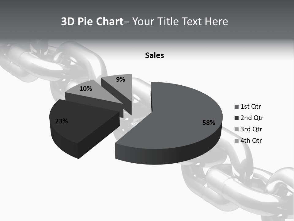 Shiny Chain Damaged PowerPoint Template
