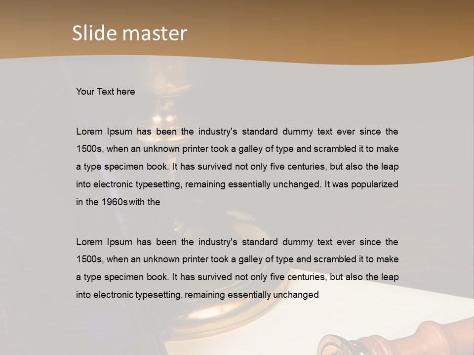 Antique Send Broken PowerPoint Template