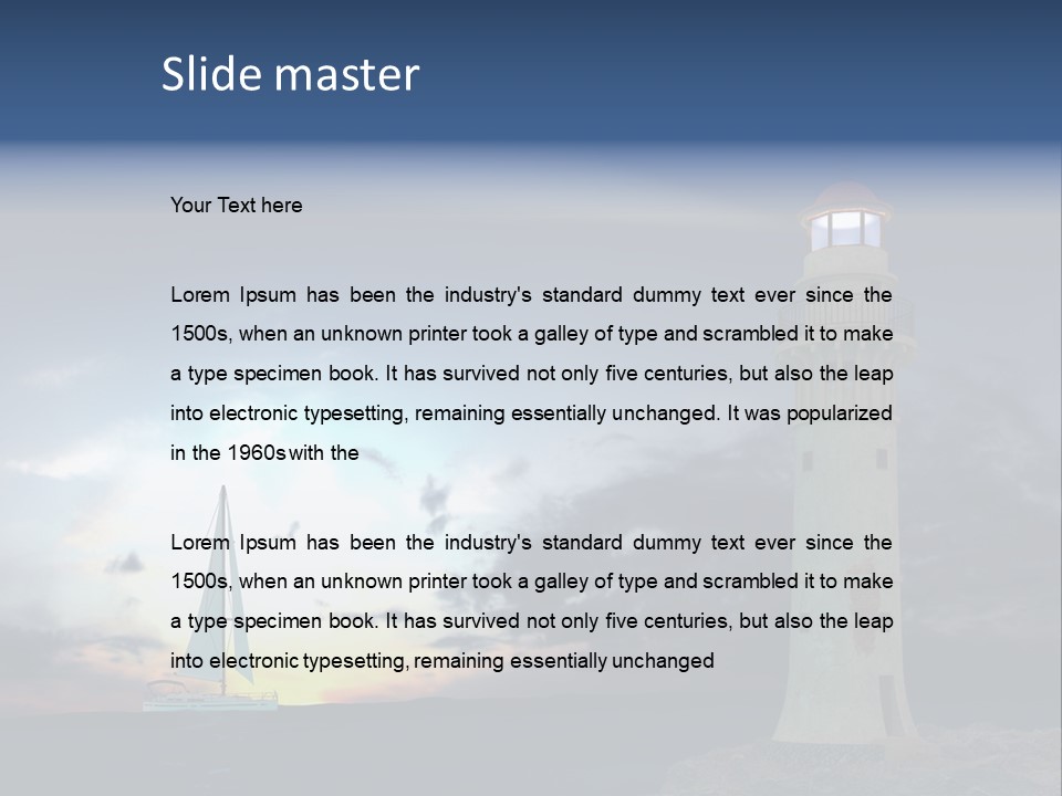 Ship Risk Danger PowerPoint Template