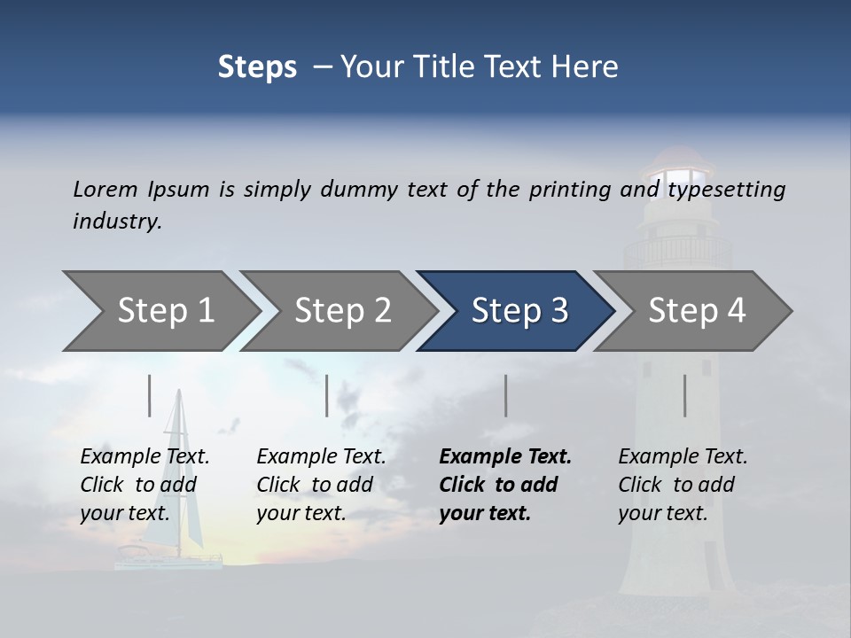 Ship Risk Danger PowerPoint Template