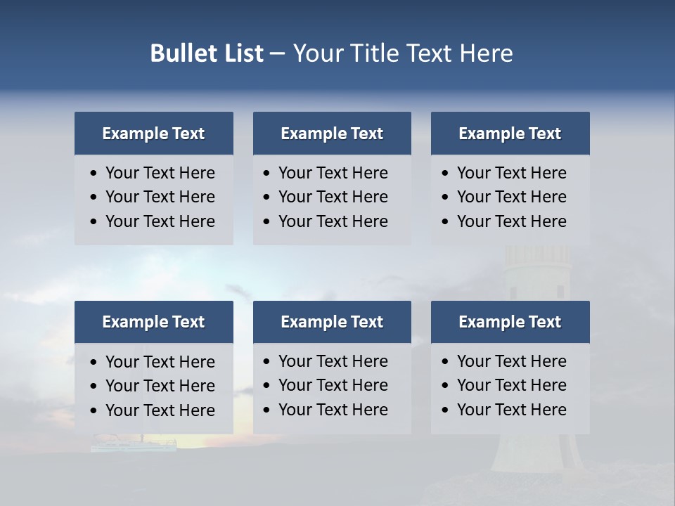 Ship Risk Danger PowerPoint Template