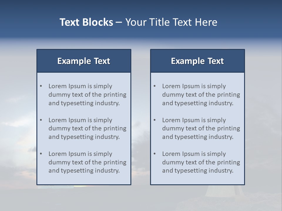 Ship Risk Danger PowerPoint Template