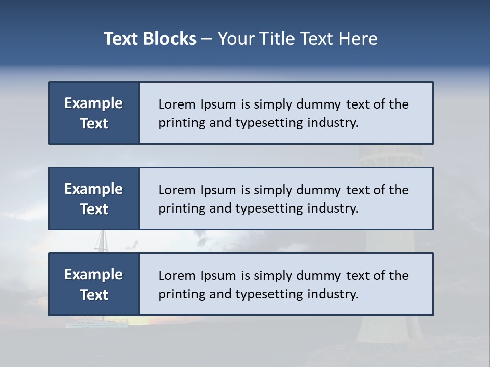 Ship Risk Danger PowerPoint Template