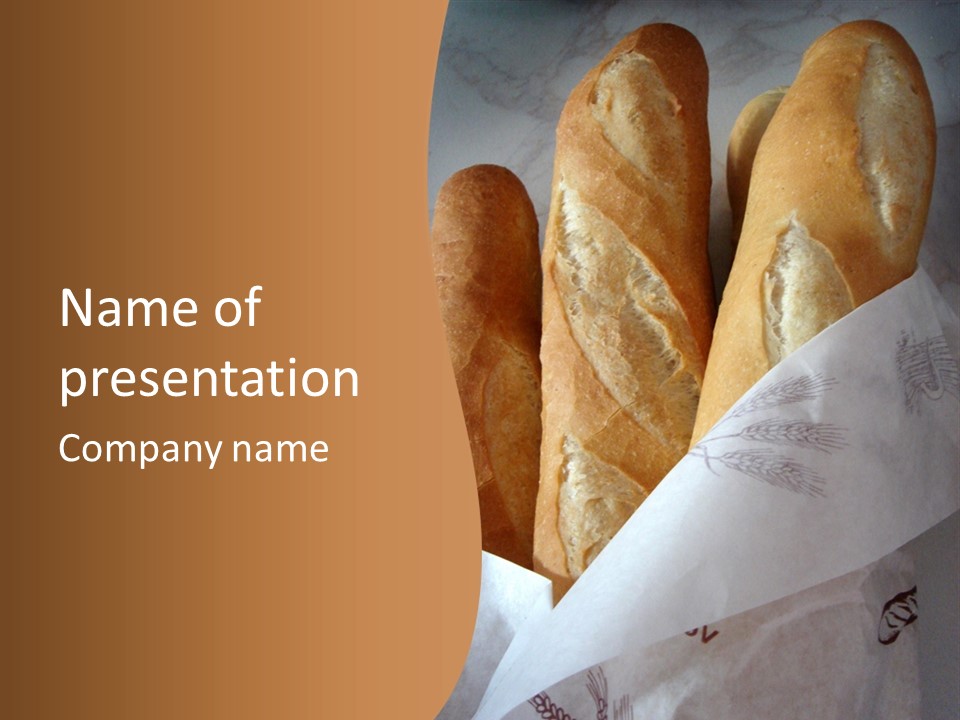 Cord Crust Baguette PowerPoint Template