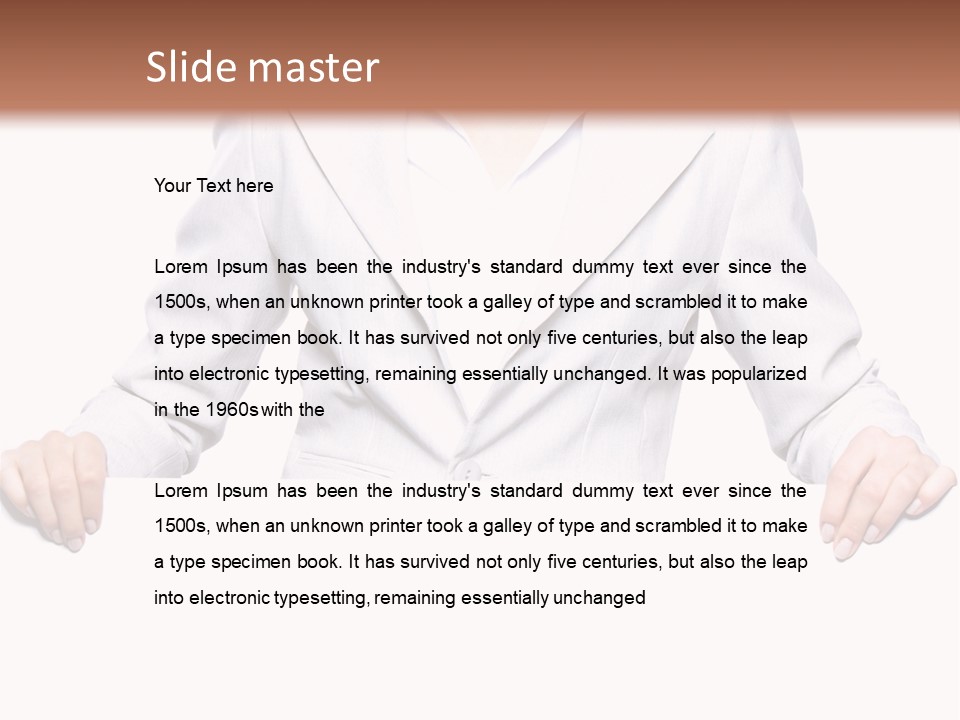 Copyspace Showing Billboard PowerPoint Template