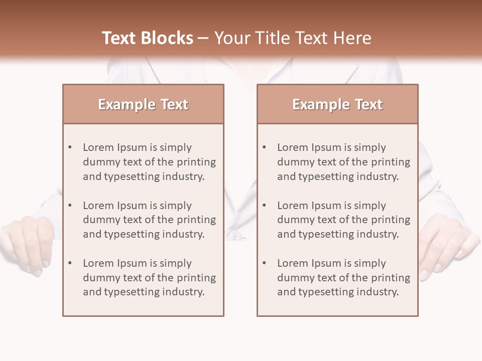 Copyspace Showing Billboard PowerPoint Template
