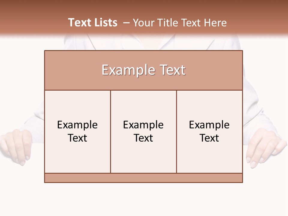 Copyspace Showing Billboard PowerPoint Template