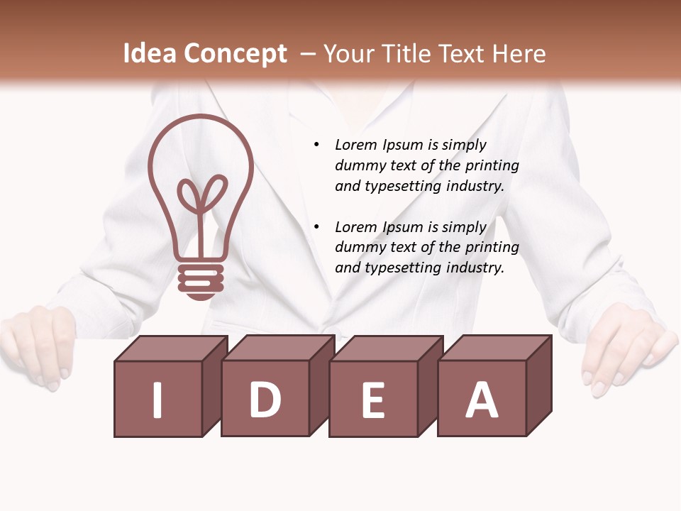 Copyspace Showing Billboard PowerPoint Template