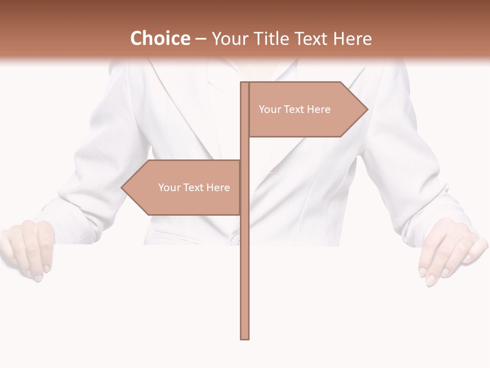 Copyspace Showing Billboard PowerPoint Template