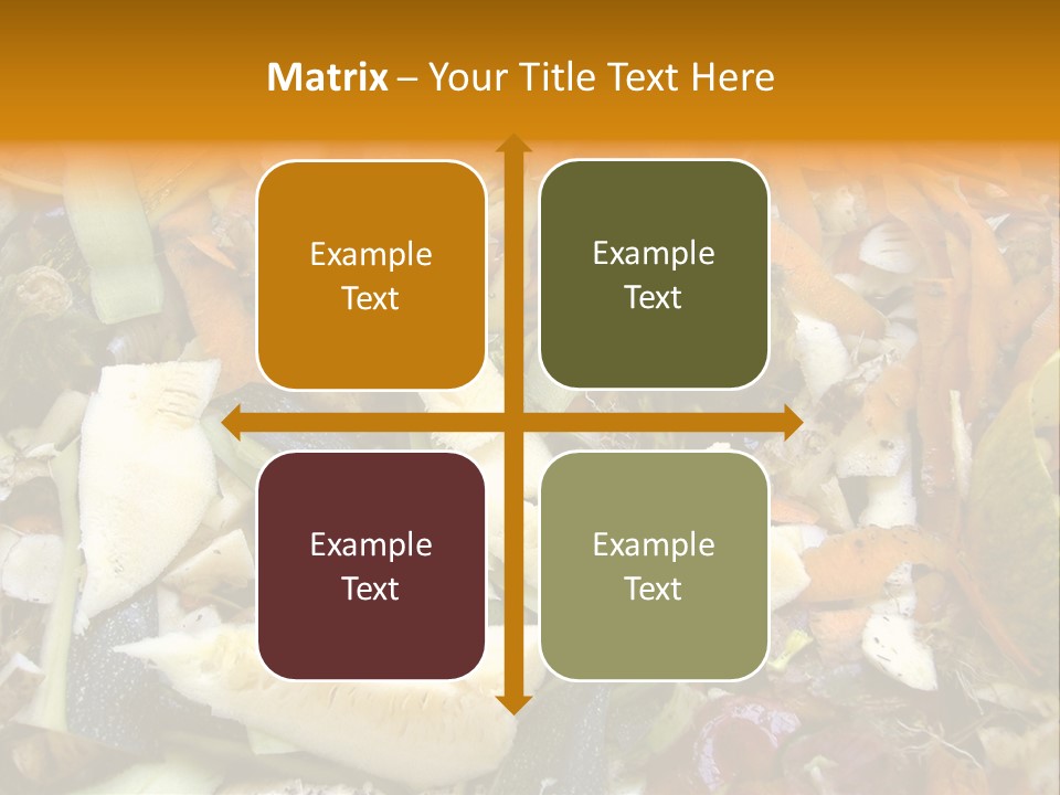 Vegetables Peelings Compost PowerPoint Template