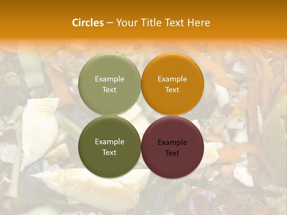 Vegetables Peelings Compost PowerPoint Template