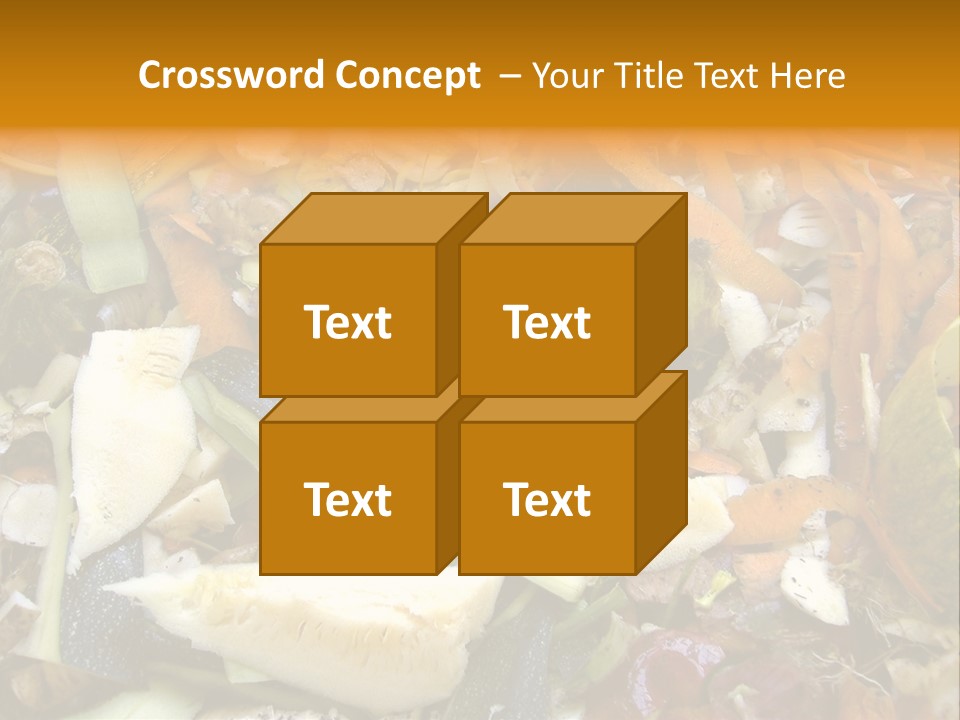 Vegetables Peelings Compost PowerPoint Template