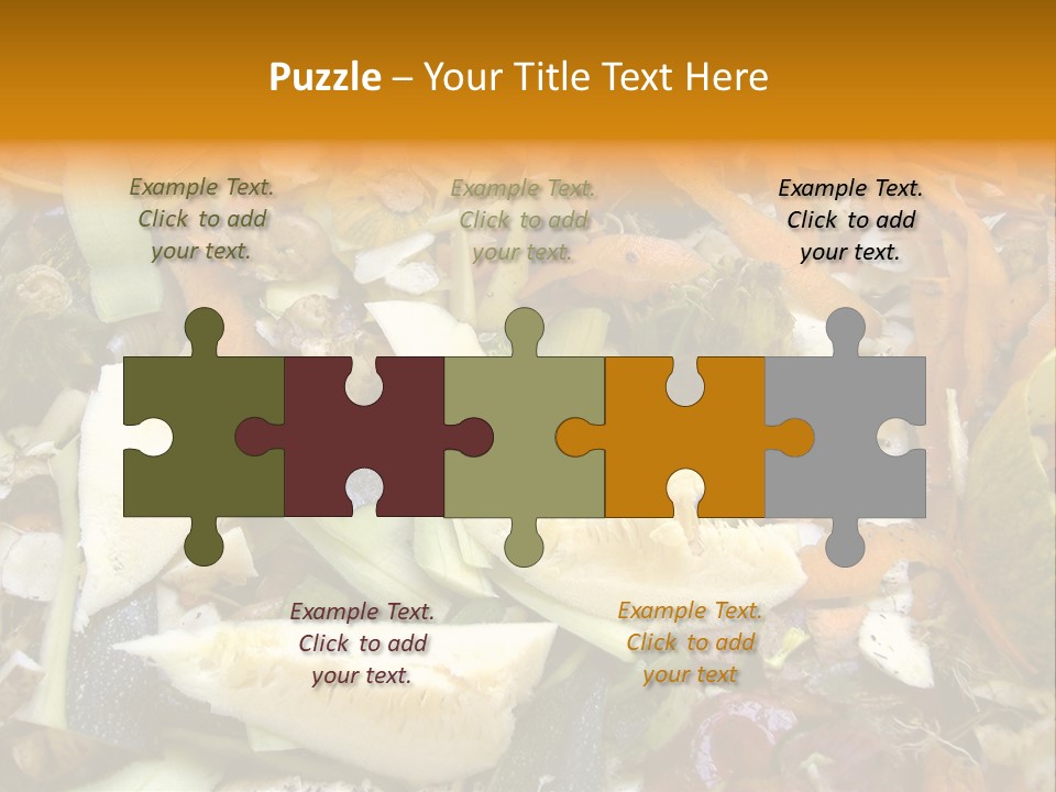 Vegetables Peelings Compost PowerPoint Template