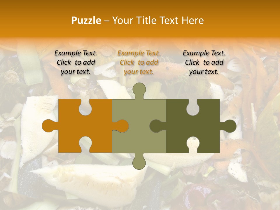 Vegetables Peelings Compost PowerPoint Template