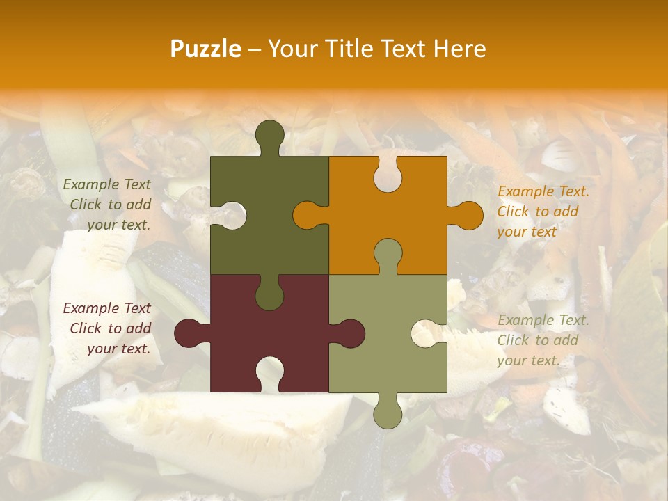 Vegetables Peelings Compost PowerPoint Template