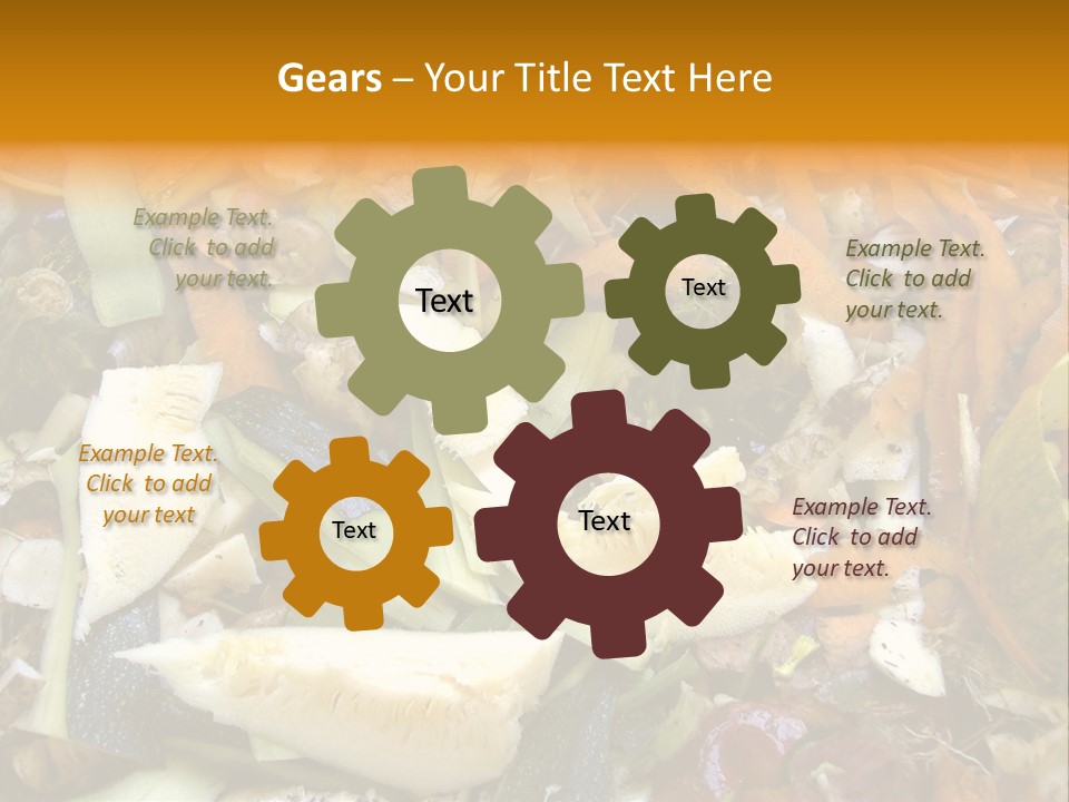 Vegetables Peelings Compost PowerPoint Template