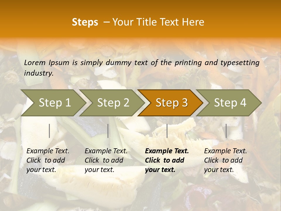 Vegetables Peelings Compost PowerPoint Template