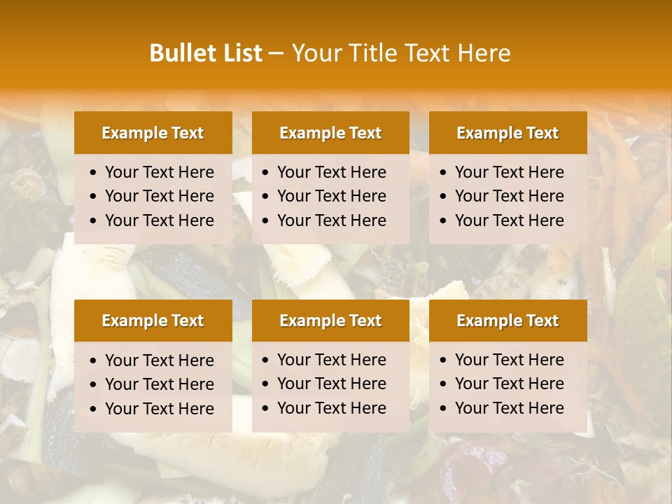 Vegetables Peelings Compost PowerPoint Template