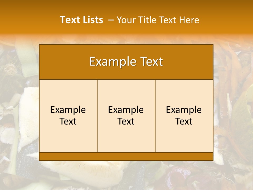 Vegetables Peelings Compost PowerPoint Template