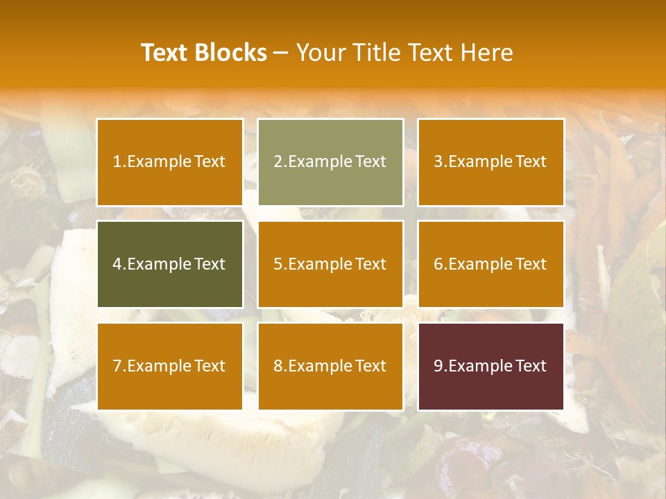 Vegetables Peelings Compost PowerPoint Template