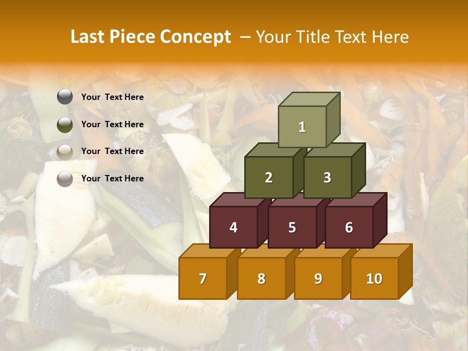 Vegetables Peelings Compost PowerPoint Template