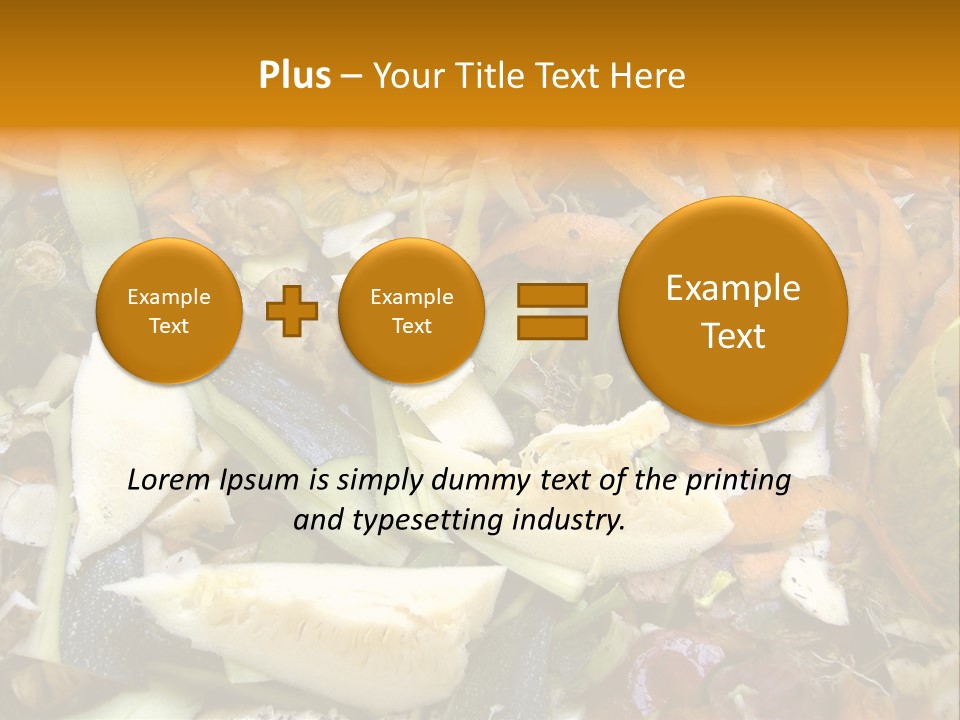 Vegetables Peelings Compost PowerPoint Template