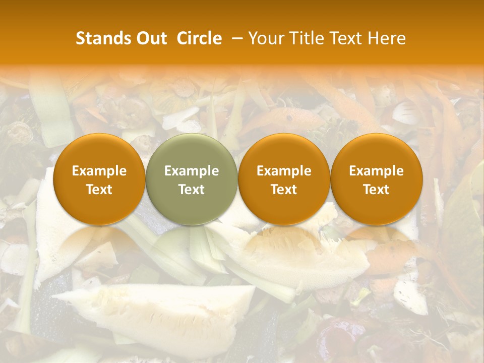 Vegetables Peelings Compost PowerPoint Template