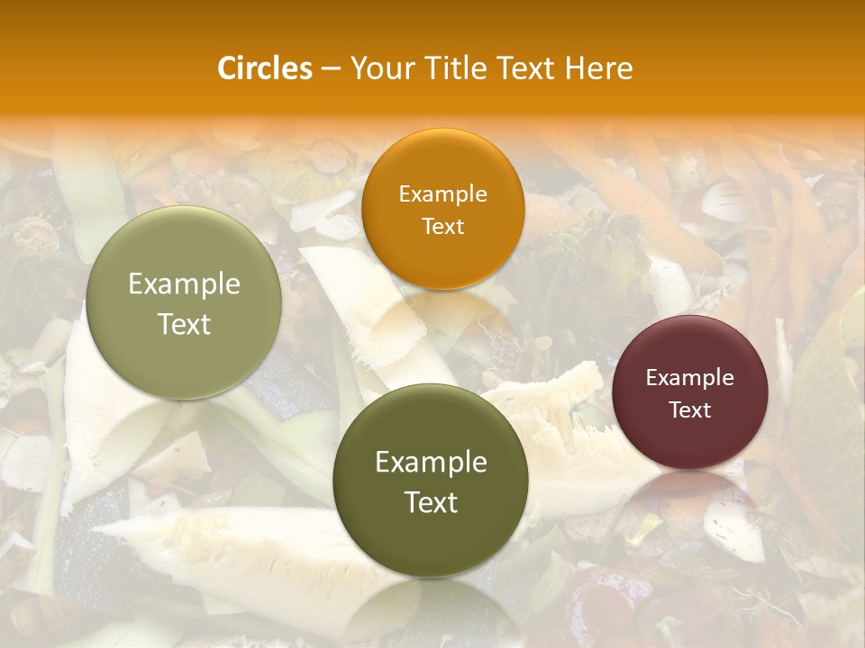 Vegetables Peelings Compost PowerPoint Template