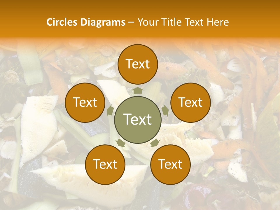 Vegetables Peelings Compost PowerPoint Template