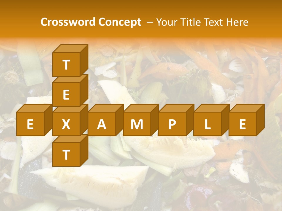 Vegetables Peelings Compost PowerPoint Template