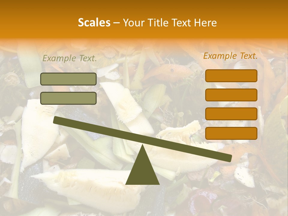 Vegetables Peelings Compost PowerPoint Template