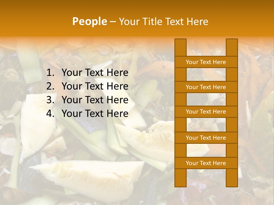 Vegetables Peelings Compost PowerPoint Template