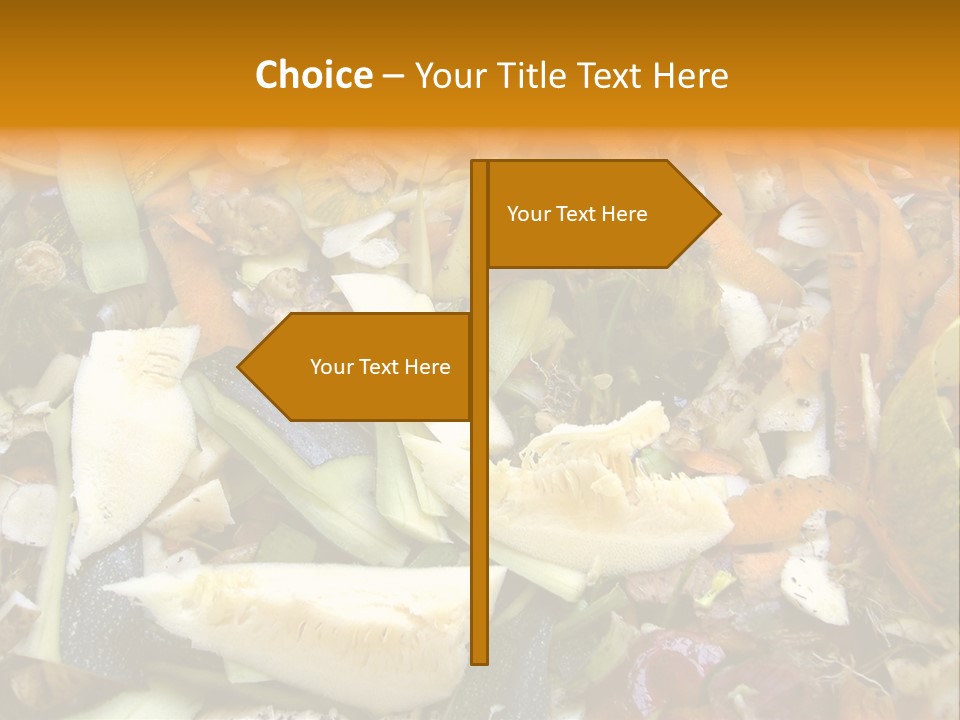 Vegetables Peelings Compost PowerPoint Template