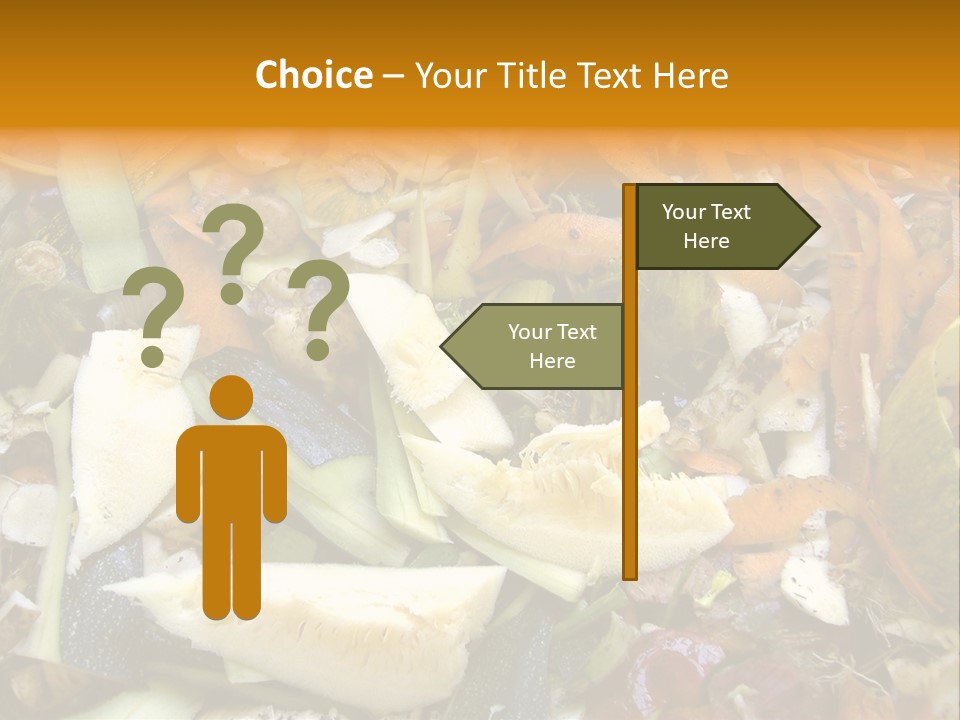 Vegetables Peelings Compost PowerPoint Template
