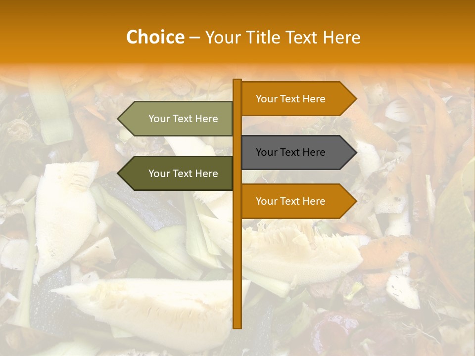 Vegetables Peelings Compost PowerPoint Template