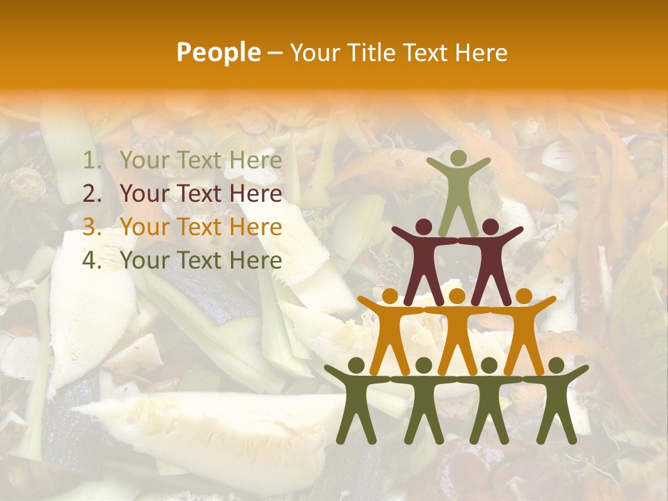 Vegetables Peelings Compost PowerPoint Template