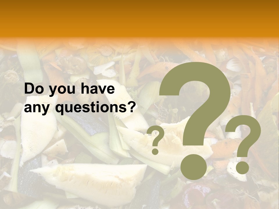 Vegetables Peelings Compost PowerPoint Template