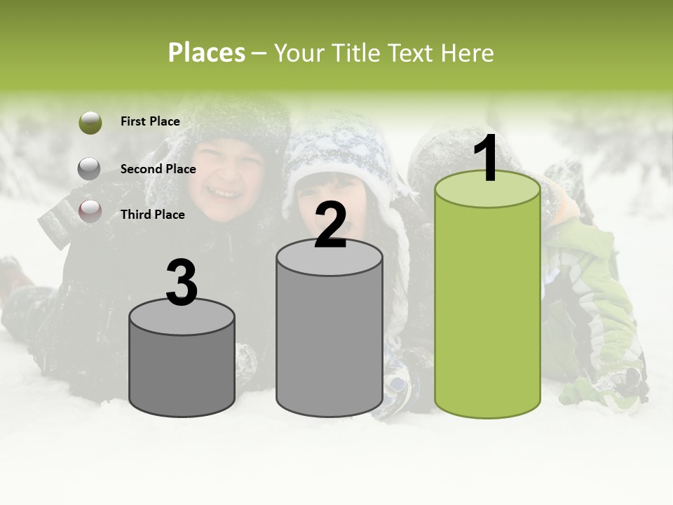 Kid Sibling Enjoying PowerPoint Template