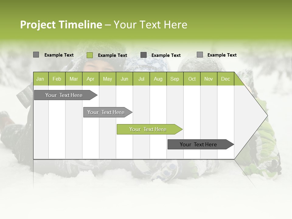 Kid Sibling Enjoying PowerPoint Template