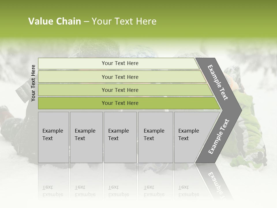 Kid Sibling Enjoying PowerPoint Template