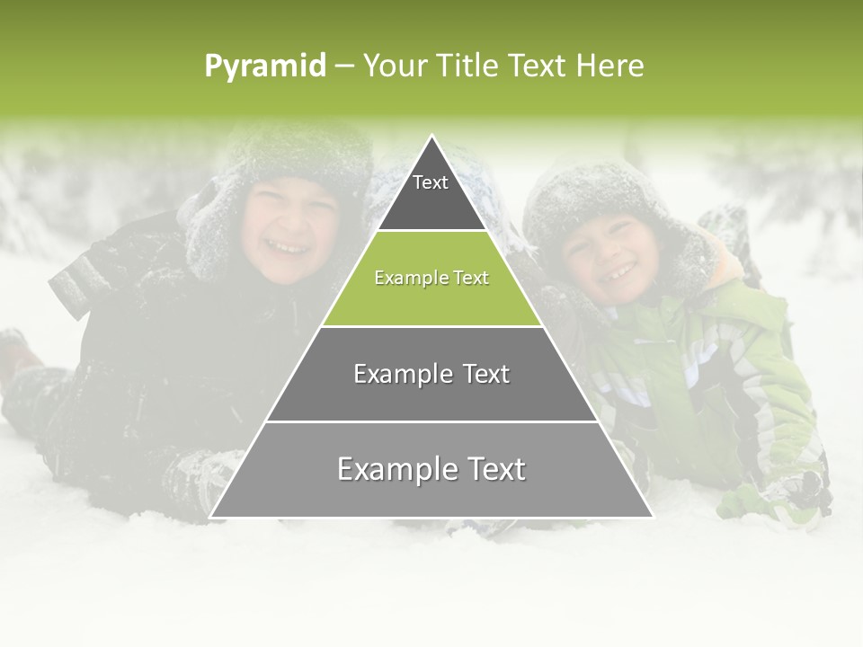 Kid Sibling Enjoying PowerPoint Template