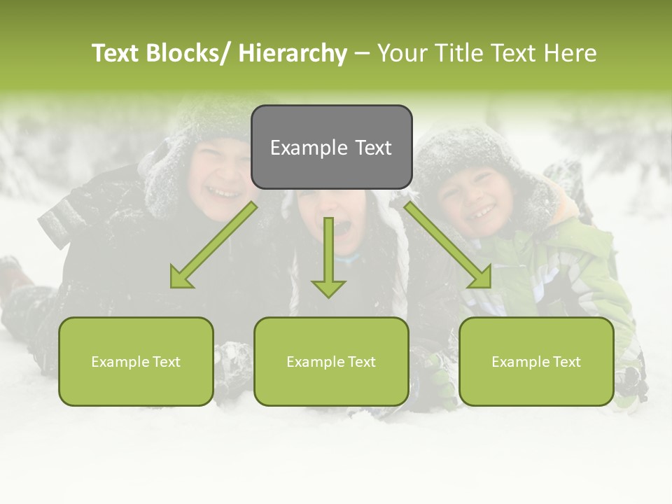 Kid Sibling Enjoying PowerPoint Template