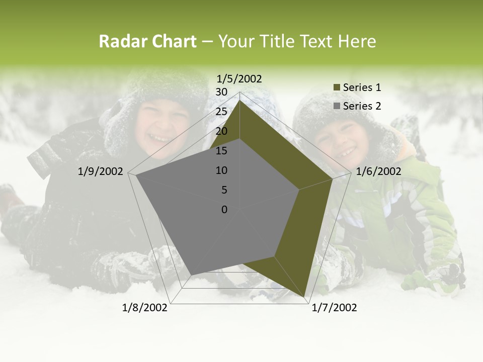 Kid Sibling Enjoying PowerPoint Template